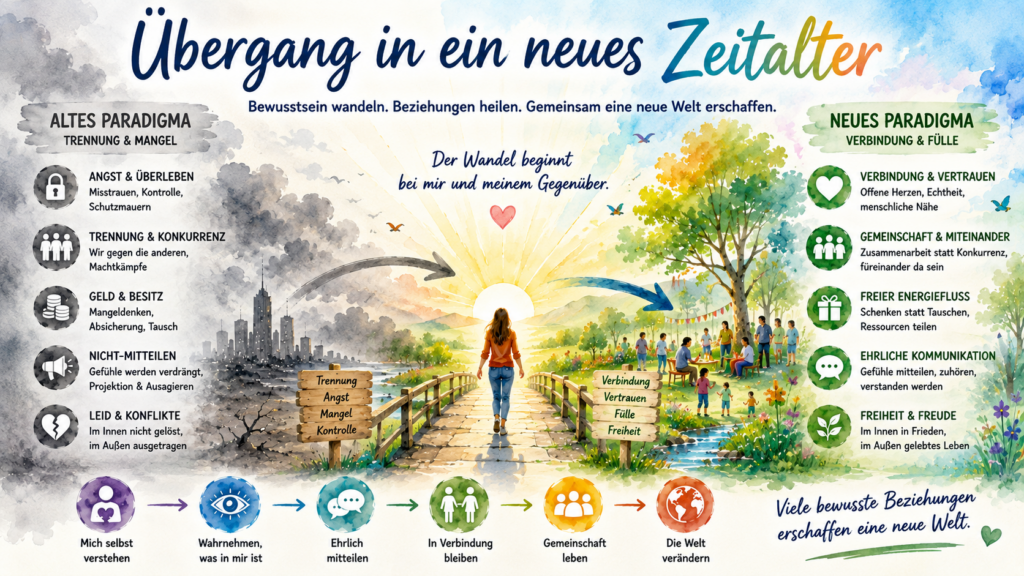 übergang in ein neues zeitalter